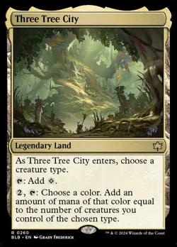 Three Tree City (260) Bloomburrow BLB MTG Magic - Image 1