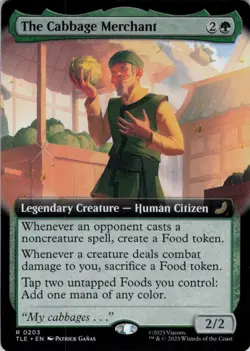 MTG The Cabbage Merchant (Extended Art) (203) | NM | Avatar: Eternal-Legal {TLE} - Image 1