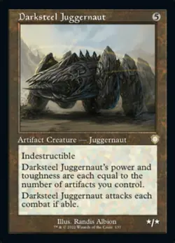 [1x] Darksteel Juggernaut Near Mint, English The Brothers' War Commander MTG Mag - Image 1