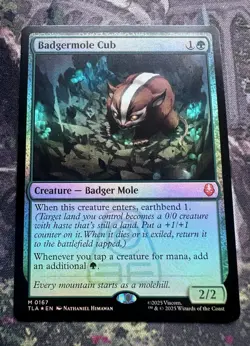 Badgermole Cub Foil NM Avatar TLA - Image 1