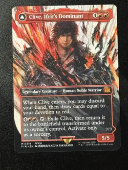 Clive, Ifrit's Dominant (0318) (Borderless) - FINAL FANTASY MTG - Image 1