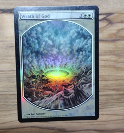 Foil 1X Wrath of God X1 Player Rewards Promo Extended Full Art Magic - MP MTG - Image 1