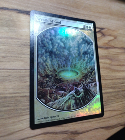 Foil 1X Wrath of God X1 Player Rewards Promo Extended Full Art Magic - MP MTG - Image 2