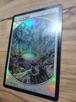 Foil 1X Wrath of God X1 Player Rewards Promo Extended Full Art Magic - MP MTG - Image 4