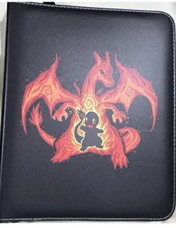 Pokemon Trading Card Binder Holder 50 Page TCG 400- Charizard Venusaur Starter - Image 1