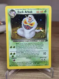 Pokemon Cards: Team Rocket Rare Holo: Dark Arbok 2/82 - Image 1