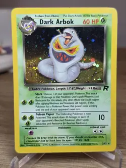 Pokemon Cards: Team Rocket Rare Holo: Dark Arbok 2/82 - Image 3