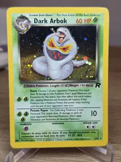 Pokemon Cards: Team Rocket Rare Holo: Dark Arbok 2/82 - Image 5