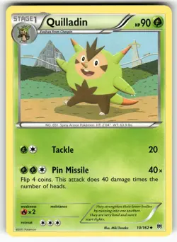 Quilladin XY - BREAKthrough Uncommon Pokemon Lightly played - Image 1