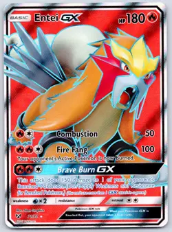 Entei GX (Full Art) 71/73 (NM) - Shining Legends - Ultra Rare -Pokemon TCG - Image 1