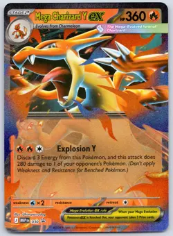 Mega Charizard Y ex MEP 030 (NM) - Mega Evolution Black Star Promo - Pokemon TCG - Image 1