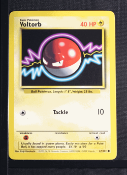 PSA 8 NEAR MINT-MINT 1999 Pokemon Game Base #67 Voltorb !!! - Image 3