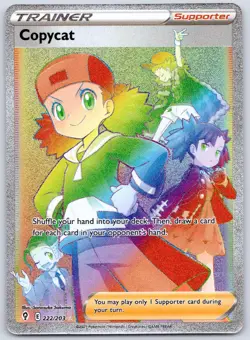 Copycat (Rainbow Secret) 222/203 (NM) - SWSH07: Evolving Skies - Pokemon TCG - Image 1