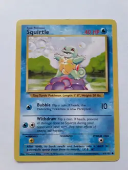 Starter Pokemon Base Set Bulbasaur, Pikachu, Squirtle, Charmander #44,58,63,46 - Image 3
