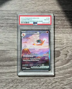 2023 POKEMON EN-MEW 151 CHARIZARD EX 199/165 PSA 8 SLAB - Image 1