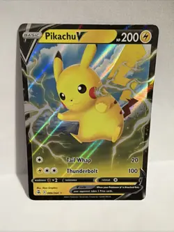 Pokemon TCG Pikachu v Illustration Card 086/264 Rare - Image 1