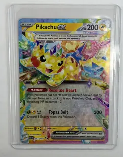 Pikachu ex Surging Sparks Pokemon TCG 057/191 Scarlet & Violet SV08 - Image 1