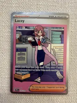 Lacey 175/131 Prismatic Evolutions Special Illustration Rare Pokemon TCG NM - Image 1