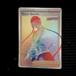Pokemon Elesa's Sparkle Secret Rare Full Art Trainer Holo 275/264 Fusion Strike - Image 1