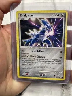 Dialga LV.68 Regular 16/106 Diamond & Pearl Great Encounters Rare Pokemon HP TCG - Image 1