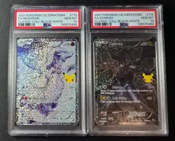 PSA 10 💎 Sequential RESHIRAM #113 ZEKROM #114 CELEBRATIONS COLLECTION POKEMON - Image 1