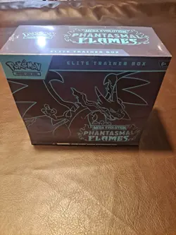 Pokemon TCG Mega Evolution Phantasmal Flames Elite Trainer Box – Sealed ETB - Image 1