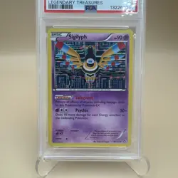 2013 Pokemon Sigilyph B&W Legendary Treasures 66/113 Holo PSA 9 - Image 3
