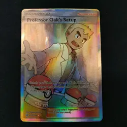 Pokemon TCG Professor Oak's Setup Full Art Rare Holo 233/236 Cosmic Eclipse NM - Image 3
