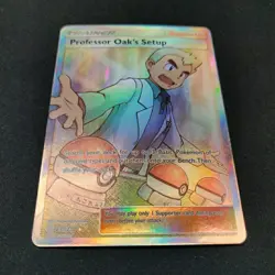 Pokemon TCG Professor Oak's Setup Full Art Rare Holo 233/236 Cosmic Eclipse NM - Image 4