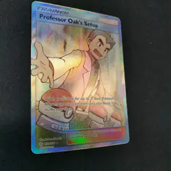 Pokemon TCG Professor Oak's Setup Full Art Rare Holo 233/236 Cosmic Eclipse NM - Image 5