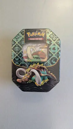 POKEMON Scarlet & Violet - Paldean Fates - Great Tusk EX Tin - NEW SEALED - Image 1