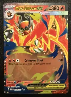 Mega Emboar EX 031/217 - Pokemon TCG - Ascended Heroes - ASC EN -Double Rare NM - Image 1