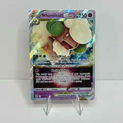 Whimsicott VSTAR 65/172 - Pokemon TCG Brilliant Stars Ultra Rare Holo NM - Image 1