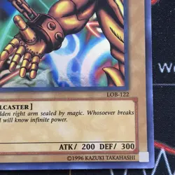 Right Arm Of The Forbidden One NM/MINT Condition (Unplayed) LOB 122 - Image 4