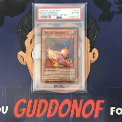 PSA 6 EX-MINT 2003 YU-GI-Oh! Pharaonic Guardian SASUKE SAMURAI #015 1st Edition - Image 1