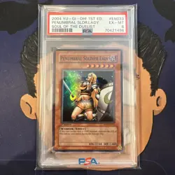 PSA 6 EXCELLENT MINT 2004 YU-GI-Oh! SOD PENUMBRAL SOLDIER LADY EN033 1st Edition - Image 2