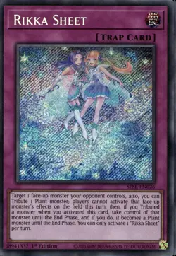 Rikka Sheet 1st Ed Secret Rare SESL-EN026 Yu-Gi-Oh! - Image 1