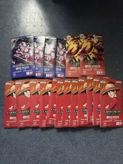 One Piece Booster Sleeved Pack Lot 18 OP13 OP14 PRB 02 - Image 1