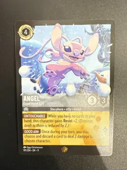 Disney Lorcana Winterspell Legendary Angel - Experiment 624 191/204 Regular - NM - Image 3