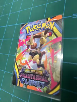 FAST SHIP! Phantasmal Flames: Trainer Tip Card With Lopunny - Image 2