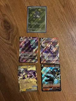 Shadow Rider Calyrex VMAX Pokemon card bundle urshifu toxtricty illustration - Image 1