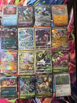 Pokemon 16 Card Lot nm V Max Mega Amazing Ex HOLO Rare Hits Only F15 - Image 1