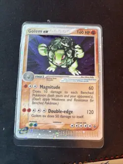 Pokemon TCG Golem EX Holo Ultra Rare Card 91/97 Dragon Expansion Set - Image 1