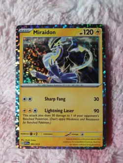 Miraidon 003/015 Holo McDonald's Promo Dragon Discovery Pokemon TCG Card - Image 1