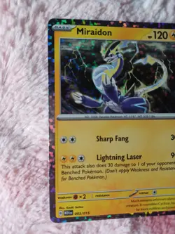 Miraidon 003/015 Holo McDonald's Promo Dragon Discovery Pokemon TCG Card - Image 2