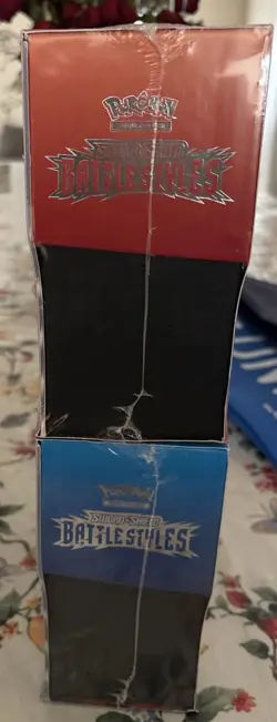(2) Pokemon Battle Styles ETB Red & Blue NEW & SEALED Elite Trainer Card Boxes - Image 3