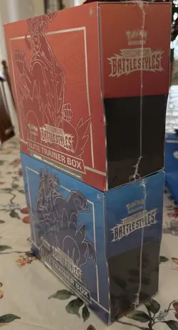 (2) Pokemon Battle Styles ETB Red & Blue NEW & SEALED Elite Trainer Card Boxes - Image 4