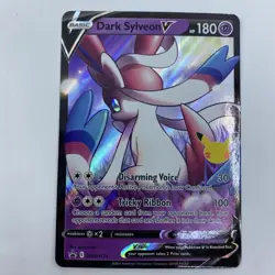 Dark Sylveon V SWSH134 Sword & Shield Promo Holo Pokemon TCG Card LP - Image 1