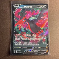 Galarian Moltres V - 097/198 - Pokemon Chilling Reign Sword Shield Rare Card NM - Image 1