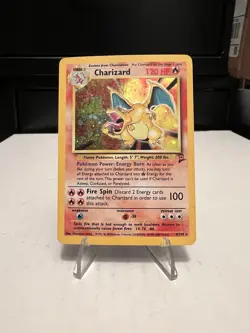 Pokemon TCG Charizard Base Set 2 Holo Rare Card 4/130 MP Condition - Image 1